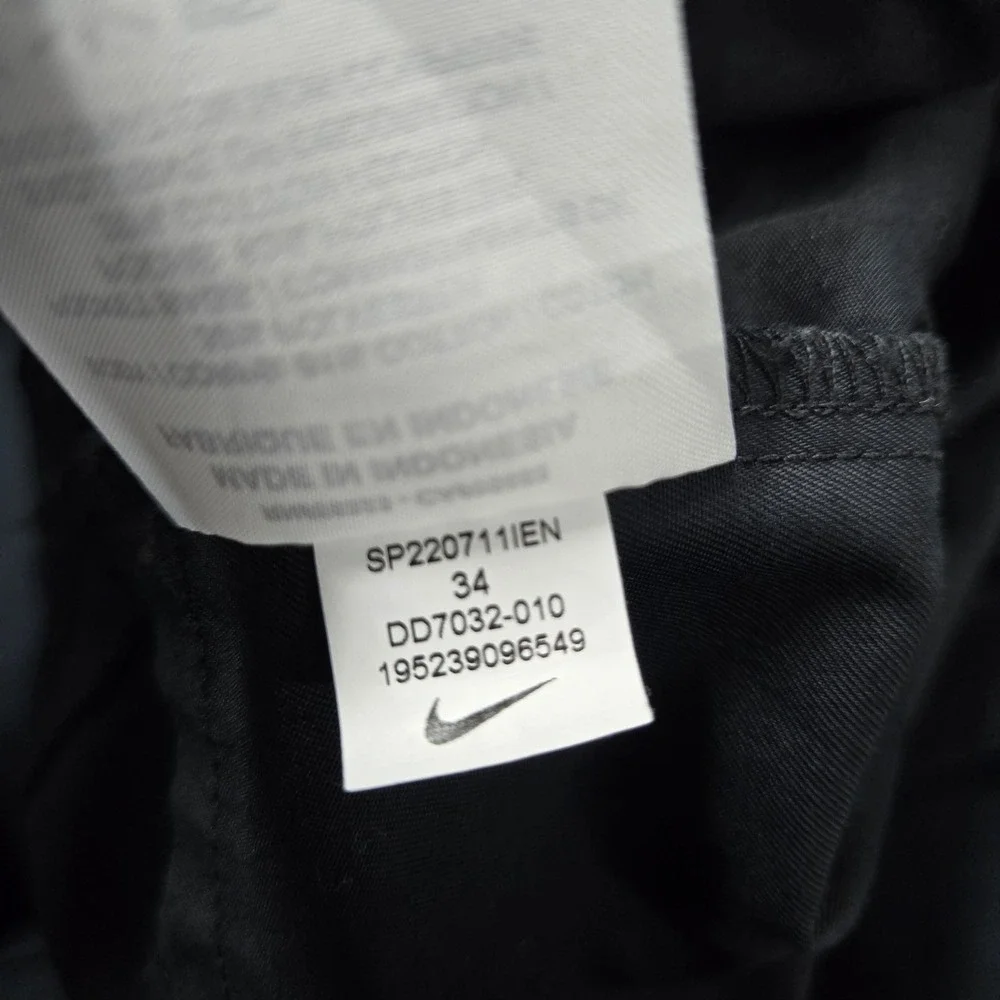 Nike Men Activewear Pants 34 Black Woven Unlined Essential Crop 25